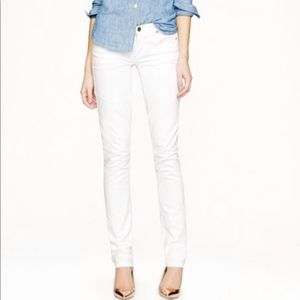 NWT Jcrew White Lightwash Matchstick Skinny Jeans 26